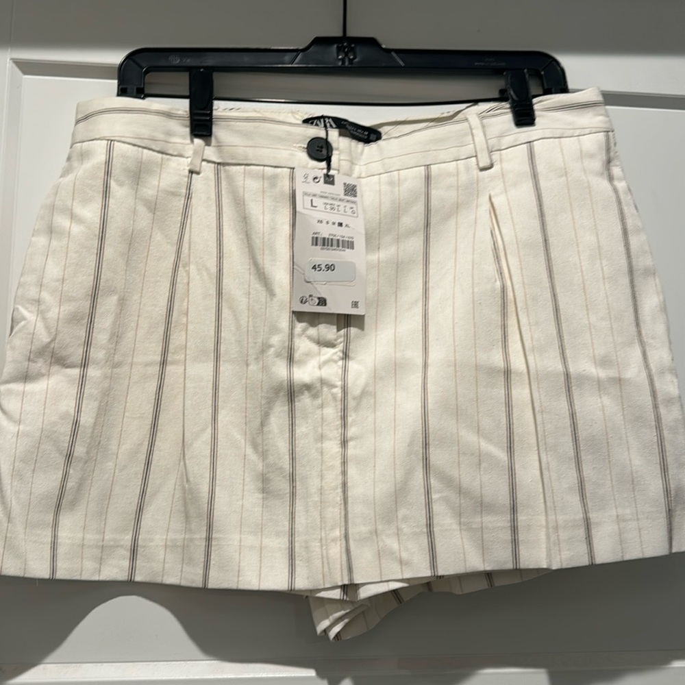 Zara pinstripe skort